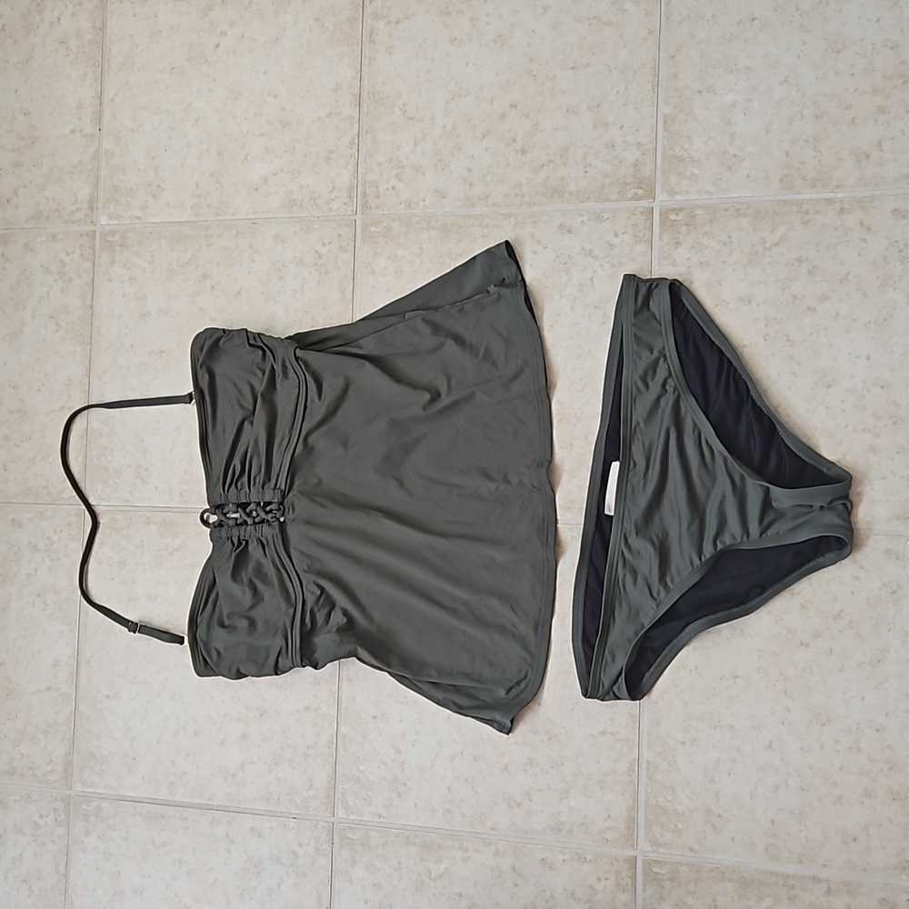 Michael Kors L Olive New Swimsuit Tankini